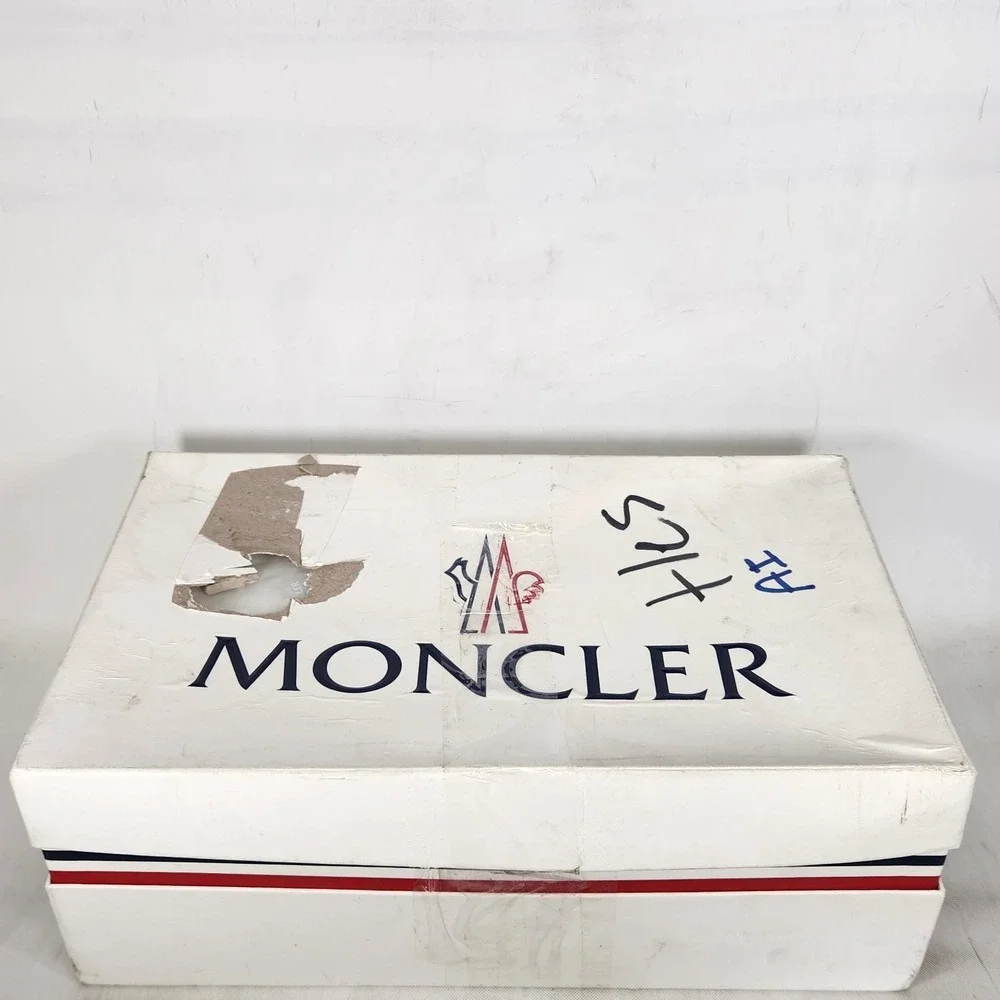 Moncler Neue York Sneakers Womens Size 39 White Low Top Leather Luxury Shoes